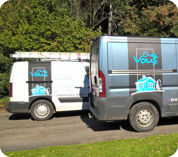 camionnettes de l'entreprise chez vous a aywaille